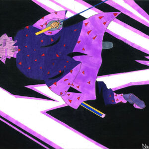 Zenitsu Purple Power Jump Demon Slayer